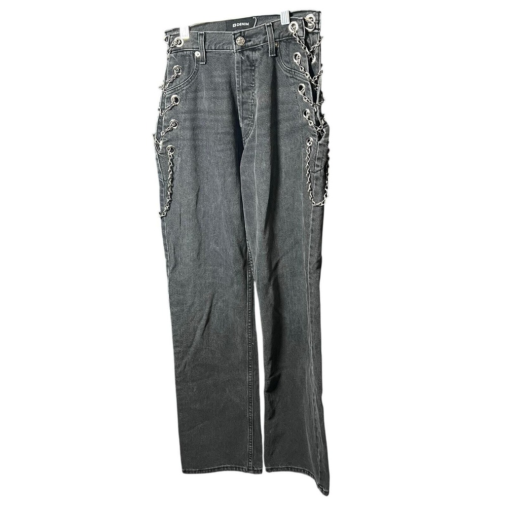 EB Denim Chain Replicas Grade School Chained Denim Jeans Size Small NWOT
